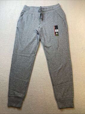 Athletic Works Women's Heather Gray Jogger Pants with Drawstring SIZE M  8-10
